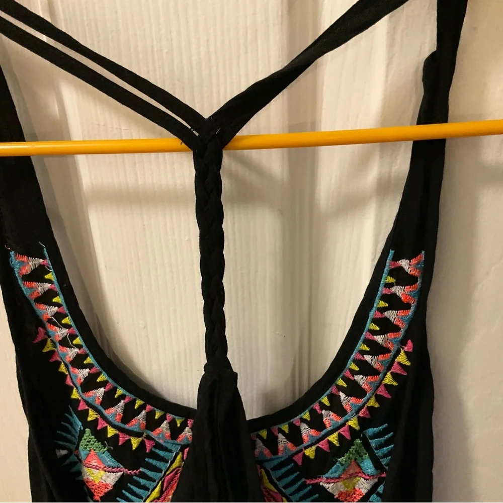 Black Embroidered Women's Top - Picture 3 of 8